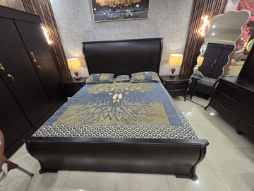 Premium Dark Espresso Double Bed
