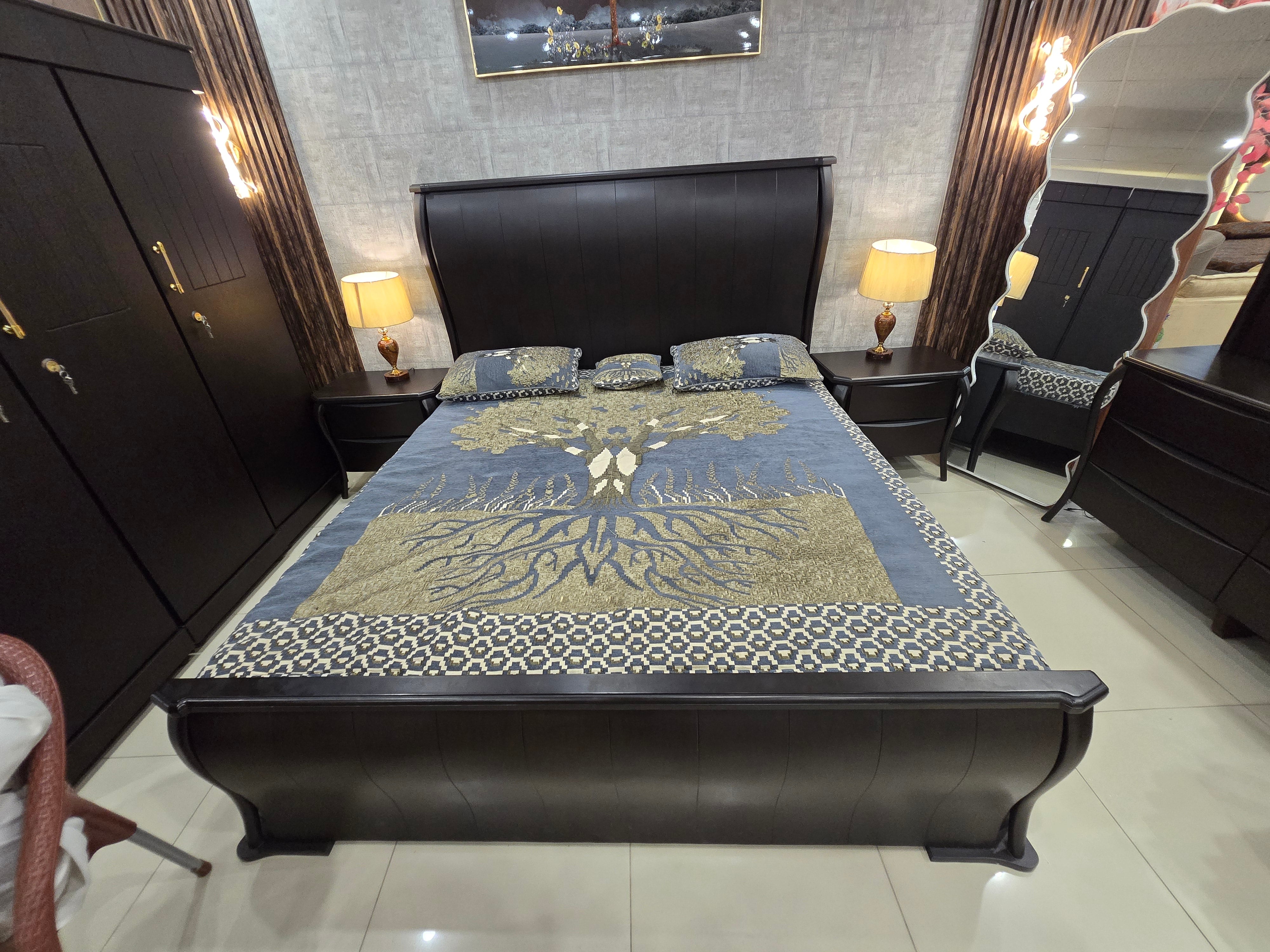 Premium Dark Espresso Double Bed