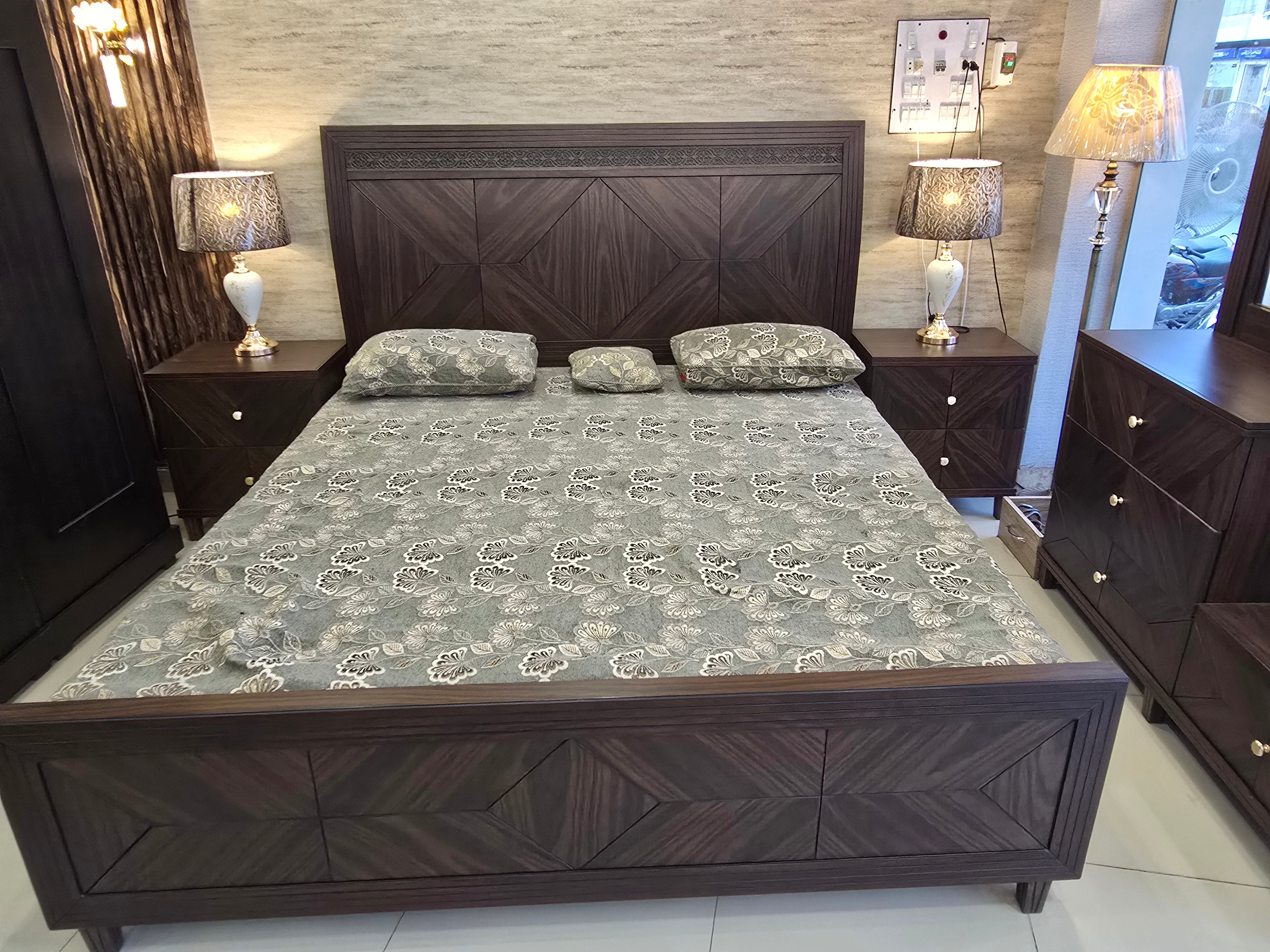 Luxury Carved Double Bed Frame