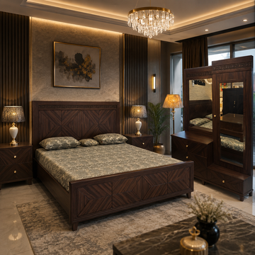 Luxury Carved Double Bed Frame