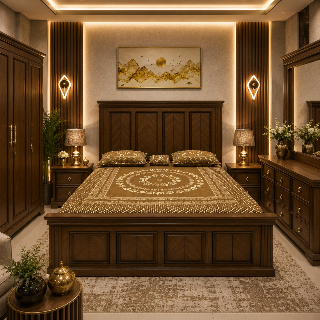 Classic & Tranditional Simple Bed